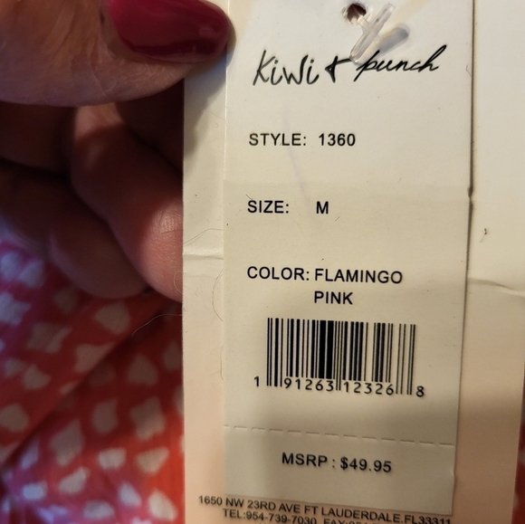 NWT Kiwi & Punch Med Flamingo Pink Palazzo pants - Picture 4 of 11